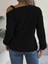 Üçaymoda Kadın Uzun Kollu Tek Omuzu Açık Tokalı Triko Bluz 4