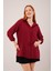 Üçaymoda Salaş Kesim Cepli Bordo Gömlek 1