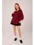 Üçaymoda Salaş Kesim Cepli Bordo Gömlek 2
