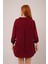 Üçaymoda Salaş Kesim Cepli Bordo Gömlek 4