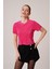 Üçaymoda Fitilli Kısa Kollu Parlak Fuşya Bluz 5