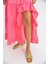Üçaymoda Audrey Fıfrlı Yırtmaç Detay Etek 4037 2
