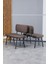 Hayat Serisi Mutfak, Yemek, Bahçe, Kafe, Modern Bench, Puf, 1 Adet - Kahverengi 1