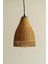 Doğal, El Örgüsü, Konik Tasarım Aydınlatma, Dekoratif Rattan, Sarkıt Lamba, Bohem Tasarım, 30 cm 1