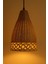 Doğal, El Örgüsü, Konik Tasarım Aydınlatma, Dekoratif Rattan, Sarkıt Lamba, Bohem Tasarım, 30 cm 2