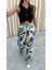 Bebe Plus Beli Lastikli Bol Desenli Pantolon 3