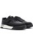 Erkek Siyah Bağcıklı Kalın Tabanlı Deri Sneaker 25SFD693518 3