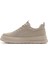 Erkek Bej Bağcıklı Kalın Tabanlı Sneaker 25SFD69366F 2