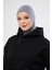 Gri Pratik Hazır Geçmeli Bone Viskon Çapraz Sporcu Hijab 2110_15 1