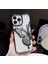 Apple iPhone 14 Pro Uyumlu Kılıf Kelebek Figürlü Hareketli Simli Şeffaf Silikon Kılıf / Kapak 2