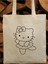 Hello Kitty Boyama Çantası, Boyama Bez Çanta Tote Bag 2
