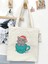 Cup Cat Tasarım Ham Bez Tote Bag Çanta, Pinterest Çanta 1