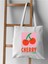 Cherry Kiraz Tasarım Ham Bez Tote Bag Çanta 1