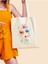 Çiçek Yağlı Boya Y2k Retro Ham Bez Tote Bag Çanta, Pinterest Çanta 1