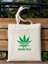 Addicted, Weeds Tasarım Tote Bag, Kalın, Bez Çanta, Omuz Çanta, 2