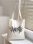 Gothic Tarz, Gotik Tasarım Metalci Tasarım Siyah Kalın Kanvas Tote Bag Çantası Sokak Tarzı, Y2k 2