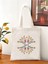 Isme Özel Hediye Çanta, Çiçekli Kişiye Özel Tote Bag, Kitap Çantası, Shopper Bag, Omuz Çantası 2