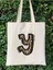 Leopar Y Harfi Desenli, Y2 Pinterest Retro Bez Çanta Tote Bag, Hediye Çanta 3
