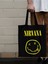Nirvana Kurt Cobain Kanvas Kalın Tote Bag Bez Çanta, Pinterest Çanta 3