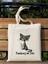 Thinking Of You, Cat Tasarım Tote Bag Bez Çanta 1
