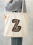 Leopar Z Harfi Desenli, Y2 Pinterest Retro Bez Çanta Tote Bag, Hediye Çanta 4