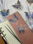 Fallıng Into A Dream Işıl Işıl Lacivert Kelebekler 20 Adet Şeffaf Pet Sticker Set/Etiket/Çıkartma/Su Geçirmez/Altın Yaldızlı/Bullet Journal 4