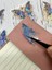 Fallıng Into A Dream Işıl Işıl Lacivert Kelebekler 20 Adet Şeffaf Pet Sticker Set/Etiket/Çıkartma/Su Geçirmez/Altın Yaldızlı/Bullet Journal 6