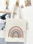 Retro Rainbow Ham Bez Tote Bag Çanta, Pinterest Çanta 4