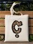 Leopar Ç Harfi Desenli, Y2 Pinterest Retro Bez Çanta Tote Bag, Hediye Çanta 2