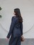 Gold Düğme Detaylı Denim Blazer Ceket 5