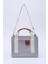 Gri SHK138 2 Bölmeli Kanvas Kumaş Ayarlanabilir Askılı Fermuarlı El, Kol ve Omuz Çantası U:17 G:24 E:10 cm 1
