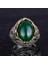 Doğal Taş El Yapımı Yüzük - 925 Ayar Gümüş Şık Yüzük (Jade) 4