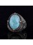 925 Ayar Gümüş El Yapımı Erkek Yüzük - Çeşitli Doğal Taşlarla Mevcuttur (Amazonit) 4
