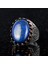 925 Ayar Katı Gümüş Erkek Yüzüğü Doğal Taşlarla - El Yapımı Zarafet (Lapis Lazuli Taşı) 4