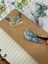 Fluorescent Scıntıllatıon Işıl Işıl Yeşil Kelebekler Şeffaf Pet Sticker Set/çıkartma/su Geçirmez/altın Yaldızlı/bullet Journal 6