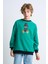 Alexandergardı Baskılı Bisiklet Yaka Çocuk Sweatshirt 3
