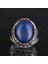 Doğal Taş Yüzük - 925 Ayar Gümüş El Yapımı Yüzük (Lapis Lazuli) 4