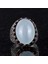 925 Ayar Katı Gümüş Erkek Yüzük - Doğal Taşlarla El Yapımı Şıklık (Cabochon Akuamarin Taşı) 2