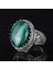 El Yapımı Malakit Taş Yüzük - Canlı 925K Katı Gümüş Erkek Yüzüğü - Şifa Enerjisi Tasarımı 4