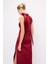 Halter Yaka Uzun Elbise Bordo 12444660000 7