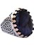 Doğal Cabochon Safir Taşlı, Erkekler Için 925 Ayar Gümüş Yüzük 1