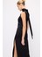 Halter Yaka Uzun Elbise Siyah 12444660000 6