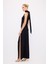Halter Yaka Uzun Elbise Siyah 12444660000 7