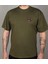 Etnik Detaylı Oversizekısa Kollu Haki T-Shirt 1