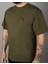 Etnik Detaylı Oversizekısa Kollu Haki T-Shirt 2
