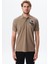 Erkek Yazı Baskılı Regular Fit % 100 Pamuk Pike Polo Yaka Tişört Y29374355802 1