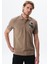 Erkek Yazı Baskılı Regular Fit % 100 Pamuk Pike Polo Yaka Tişört Y29374355802 3