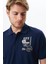 Erkek Yazı Baskılı Regular Fit % 100 Pamuk Pike Polo Yaka Tişört Y29374355802 2