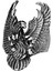 Erkekler Için Sterling Gümüş Yüzük - Büyük ve Ağı Heavy Phoenix Ölüm Kafası Biker Yüzüğü 1