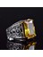 925 Ayar Gümüş Doğal Citrine Taşlı Erkek Gümüş Yüzük, Citrine Taşlı Erkek Yüzüğü, El Yapımı Oymalı Erkek Gümüş Yüzük, Türk Gümüş Yüzüğü, Sarı 4